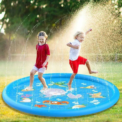 Water Splash Pools Kids Outdoor Funny Toys Children Inflatable Round Sprinkler Mat Yard Water Spray Pad