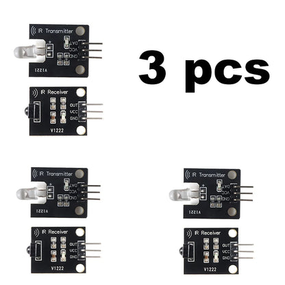 IR Infrared Transmitter & Receiver Sensor Module Kit for Arduino | 38KHz 10M Range | 5V Digital Pair Set