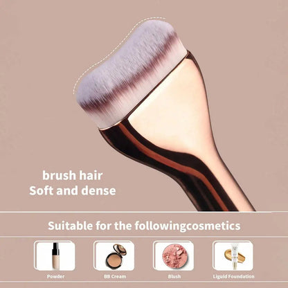 MAANGE 2pcs Foundation Makeup Brushes Set Ultra Thin Top Mask Brush For Liquid Cream Cosmetics Blending Beauty Tool Premium Gift