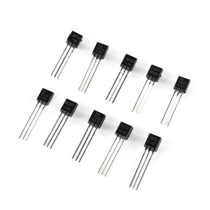 10 Values 100Pcs Transistor Assorted Kit TO-92 BC337 BC327 2N2222 2N2907 2N3906 S8050 S8550 A1015 C1815 transistor kit NPN PNP