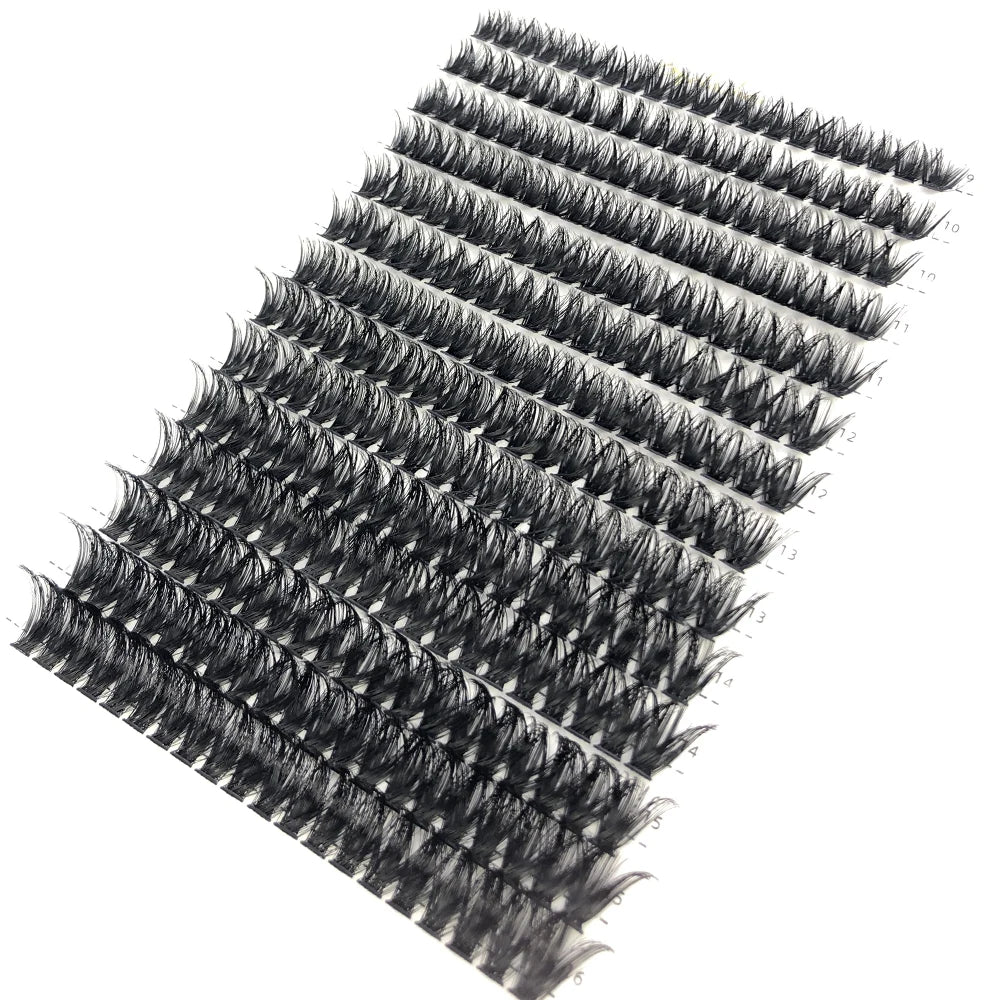 AMSDCN 100/280 clusters 30D 40D 60D 80D curly eyelashes naturally soft DIY makeup false eyelashes