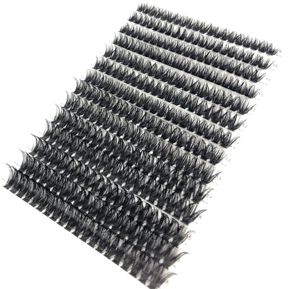 AMSDCN 100/280 clusters 30D 40D 60D 80D curly eyelashes naturally soft DIY makeup false eyelashes