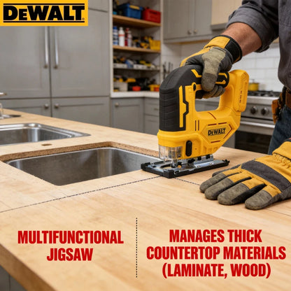 DewaltBrushless Curve Saw 20V Cordless Electric Jig Saw Portable Multifunction Adjustable Woodworking Power Tool（only machine）