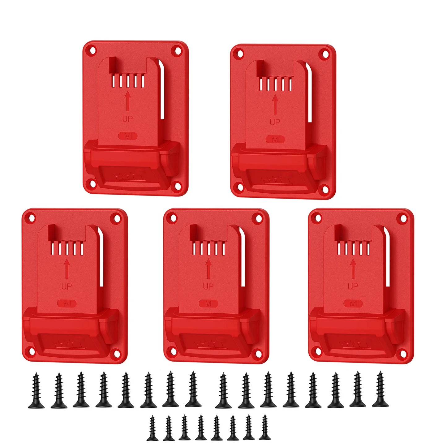 5Packs Tool Holders for Dewalt 20V 12V Drill Tool Mount Fit For Milwaukee M18 Tools