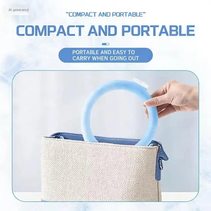 【CC】Outdoor Summer Neck Cooling Tube Wraps Ice Ring Neck Cooler Reusable Cooling Tool For Camping Hiking Cycling Running Fishing