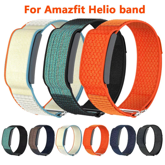 Nylon loop Band for Amazfit Helio Strap Original Nylon Wristband Sport Adjustable Band for Amazfit Helio smartwatch band