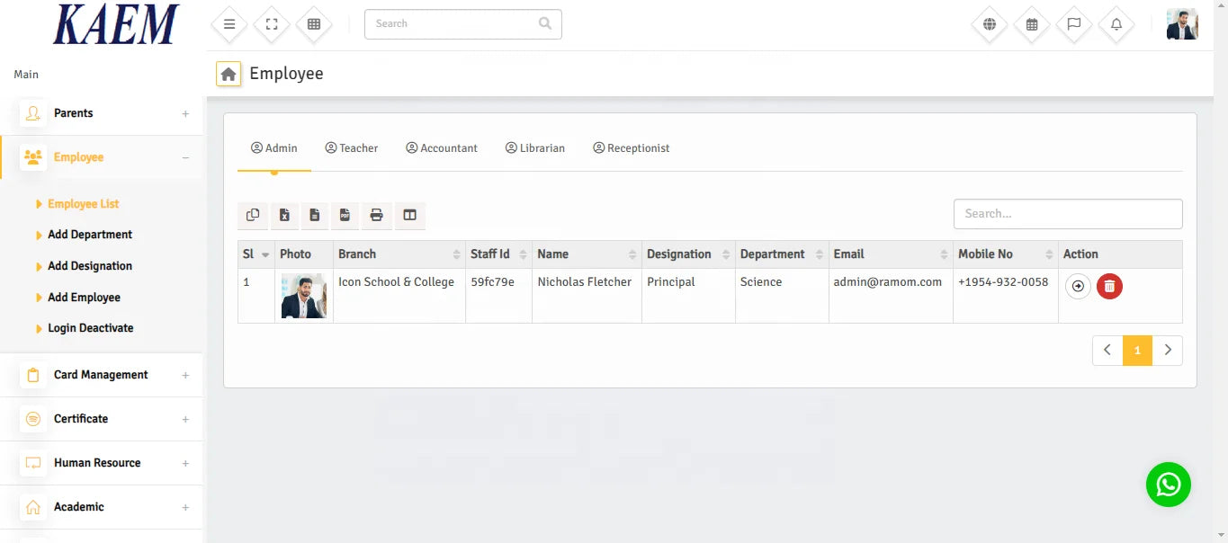 High End School Management Software System with customizations and third Party Software and hardware integrations