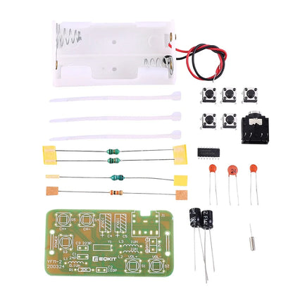 DIY Electronic Kit FM Stereo Radio Module 76-108MHz Wireless Transmitter Receiver Circuit PCB Board Soldering Practice Project