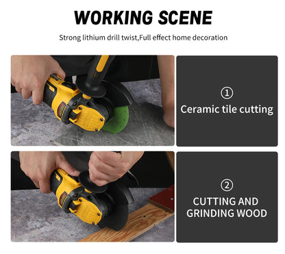 DEWALT DCG409 20V Brushless Cordless Angle Grinder: 125mm Rechargeable Portable Cutting & Polishing Power Tool