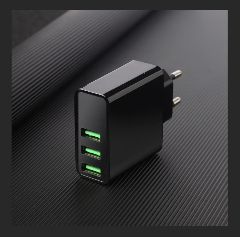 3.4A USB Charger Digital Display Fast Charging Quick Charge 3.0 Mobile Phone Chargers Adapter For iPhone Samsung Xiaomi Huawei