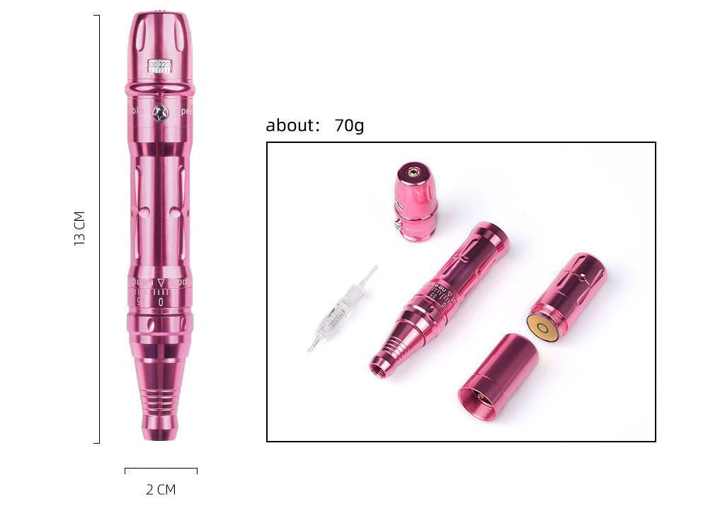 Wireless PMU Machine-Permanent Eyebrow Makeup Tattoo Machine Kit or Disposable Sterilized Tattoo Needle for Eyebrow Lip Eyeliner