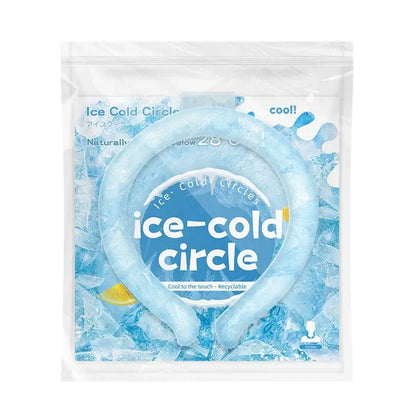 【CC】Outdoor Summer Neck Cooling Tube Wraps Ice Ring Neck Cooler Reusable Cooling Tool For Camping Hiking Cycling Running Fishing