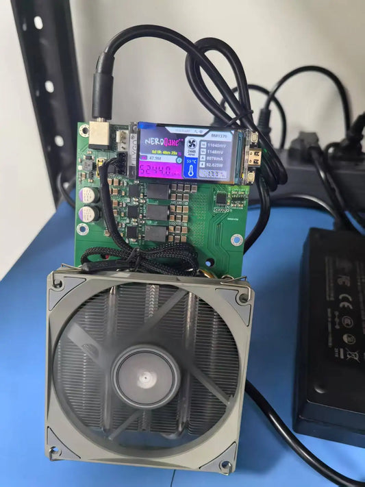 New Arraive NerdQaxe++ ASIC Miner 4.8TH/s Bitaxe NerdQAxe++ Home Bitcoin miner Zero Noise Bitaxe NerdQAxe+ +