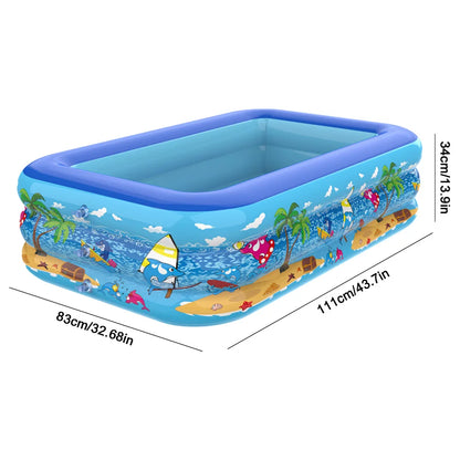 Inflatable Swimming Pool Family Pools Adult Children's Swimming Pool Summer Outdoor Indoor Kids  Bathtub Water Party Toys