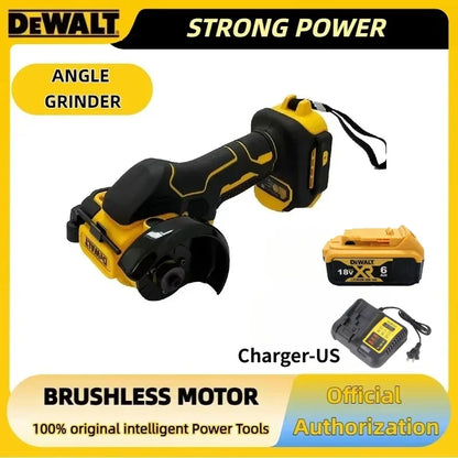 DEWALT 3 Inch Mini Angle Grinder Cordless Polishing Grinding Machine Electric Cutting Power Tools For Dewalt 20V 18V Battery