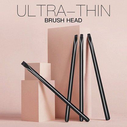 4pcs Blade Makeup Brushes Angled Thin Eyebrow Brush Flat Fine Eyeliner Brush Professional Liner Brow Make Up Tools