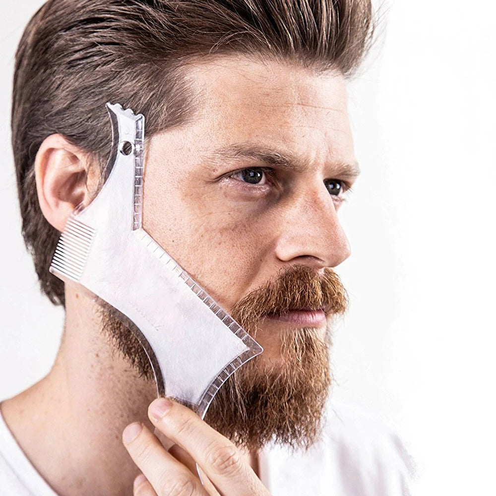 Beard Comb Sideburns Styling Comb Ribbon Brush Trimming Template Beard Styling Comb Makeup Comb Use With Beard Trimmer Or Razor