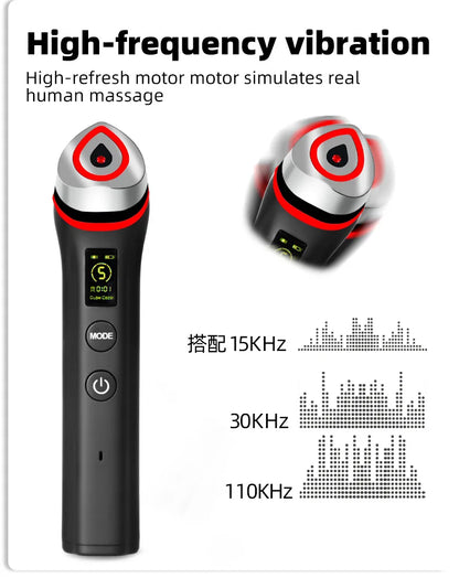 Ager Booster Pro Lifting Face Neck Therapy Device, Anti-Aging Skin Tightening Massager for Pore Refining Skincare Absorption