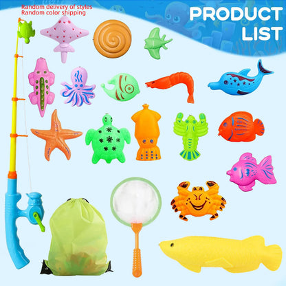 Children Bathtub Fishing Toy Swimming Bathing Pool Water Floating Fish Toy Parent-child Interactive Toys Game Children Toys new