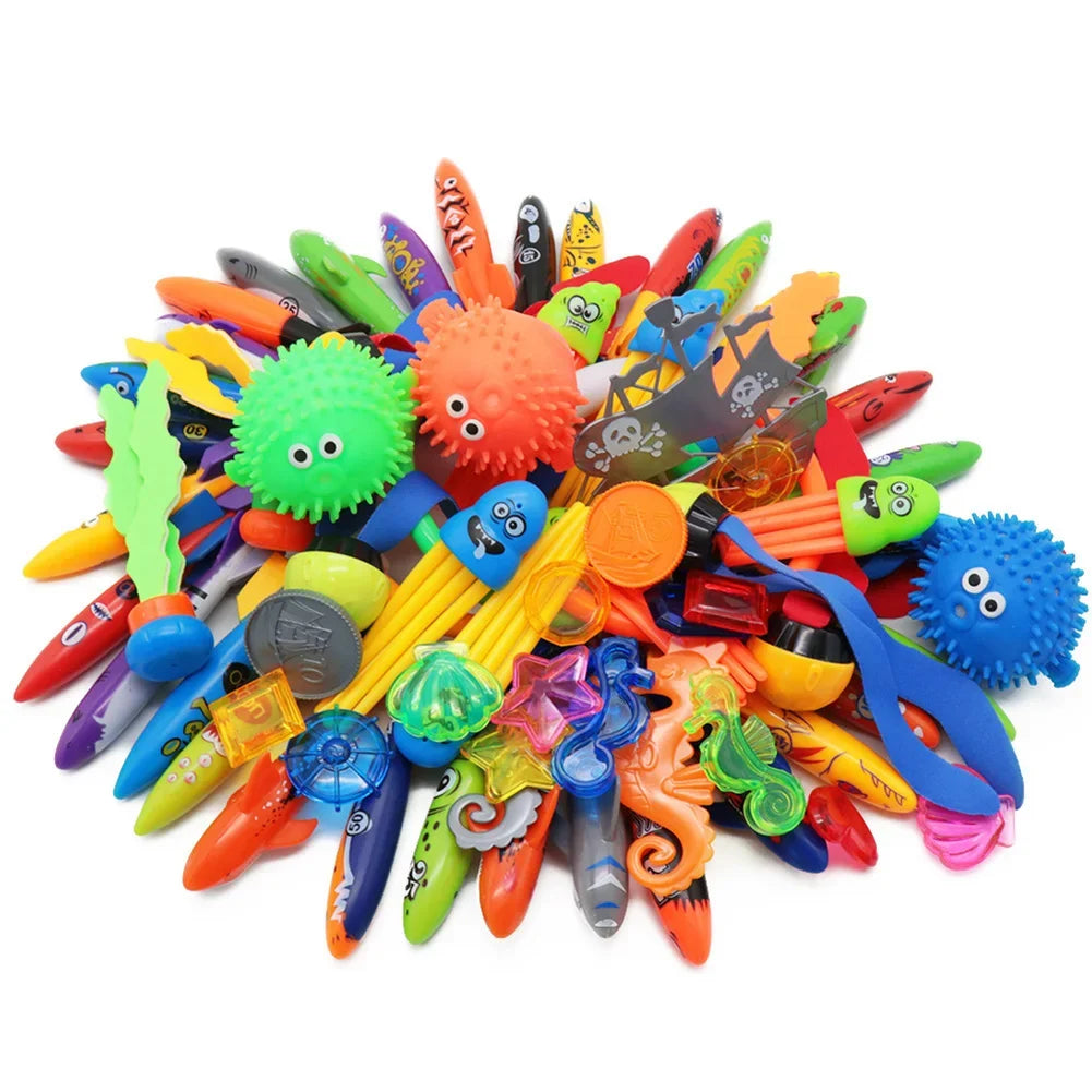 Children's Pool Diving Toy Submersible Torpedo Treasure Hunt Water Toy Swimming Training Tool Summer Outdoor water Gift Set #1