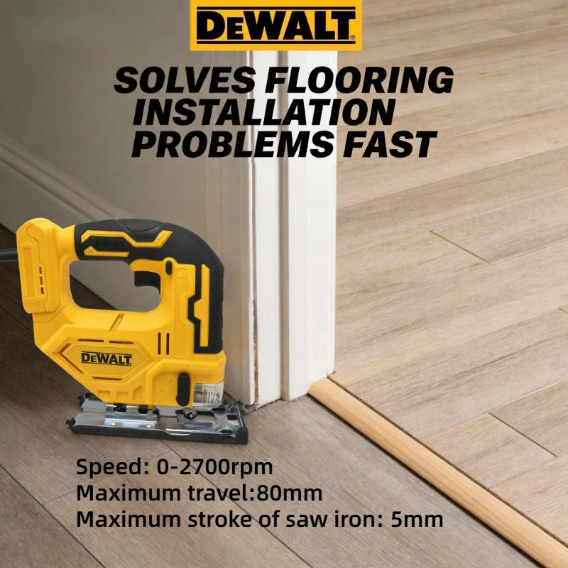 DewaltBrushless Curve Saw 20V Cordless Electric Jig Saw Portable Multifunction Adjustable Woodworking Power Tool（only machine）