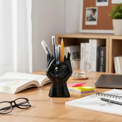 Classical Plastic Face Vase Storage Holders Creative Body Art Styling Office Organizers Multifunctional Makeup Brush Holder