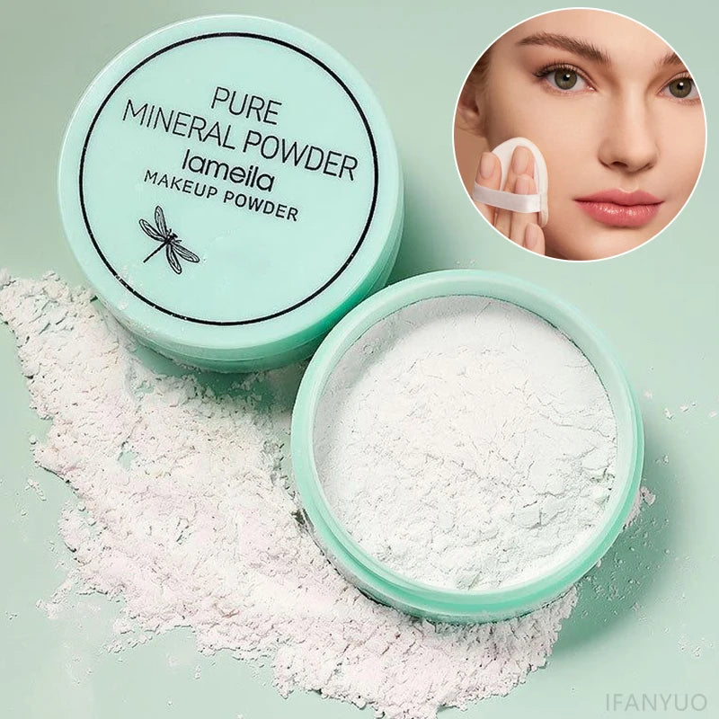 Smooth Finish Loose Powder Light and Transparent Makeup Setting Powder Oil Control Long-lasting Matte Effect Makeup Powder