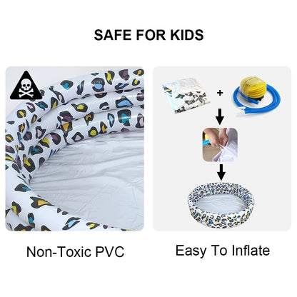 Leopard Pattern Inflatable Children's Sand Pool Outdoor Pool Indoor Ocean Ball Pool Baby Paddling Pool Pvc Swimming Pool