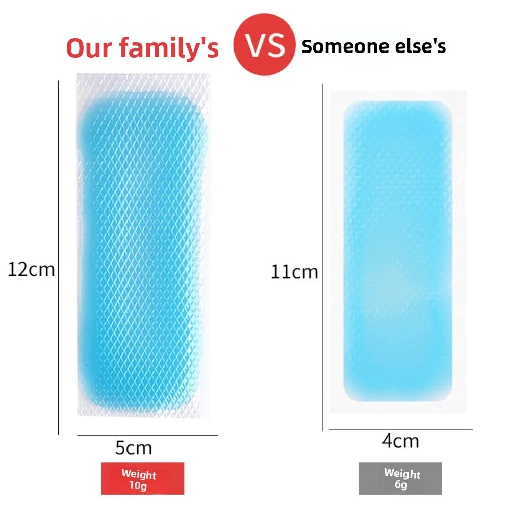 Summer Cooling Gel Patches Ice Cold Stickers Heatstroke Relief Cooling Pads Adults Portable Phone Heat Dissipation Cool Patches