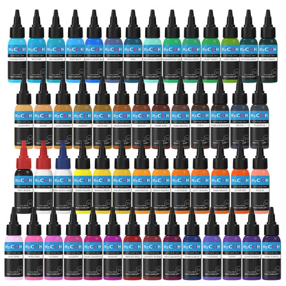 30ML Tattoo Ink - Professional Tattoo Ink Long Lasting Color Tattoo Pigment Makeup Works for Practice Tattoo Supplies
