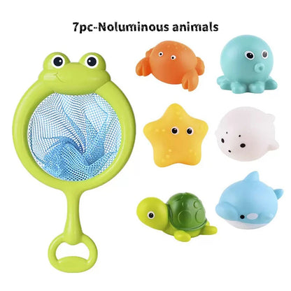 Children Bath Toys Indoor And Outdoor Swimming Pool Beach Parent-child Interactive Catch Fish Game Toys Water Floating Fish Toys