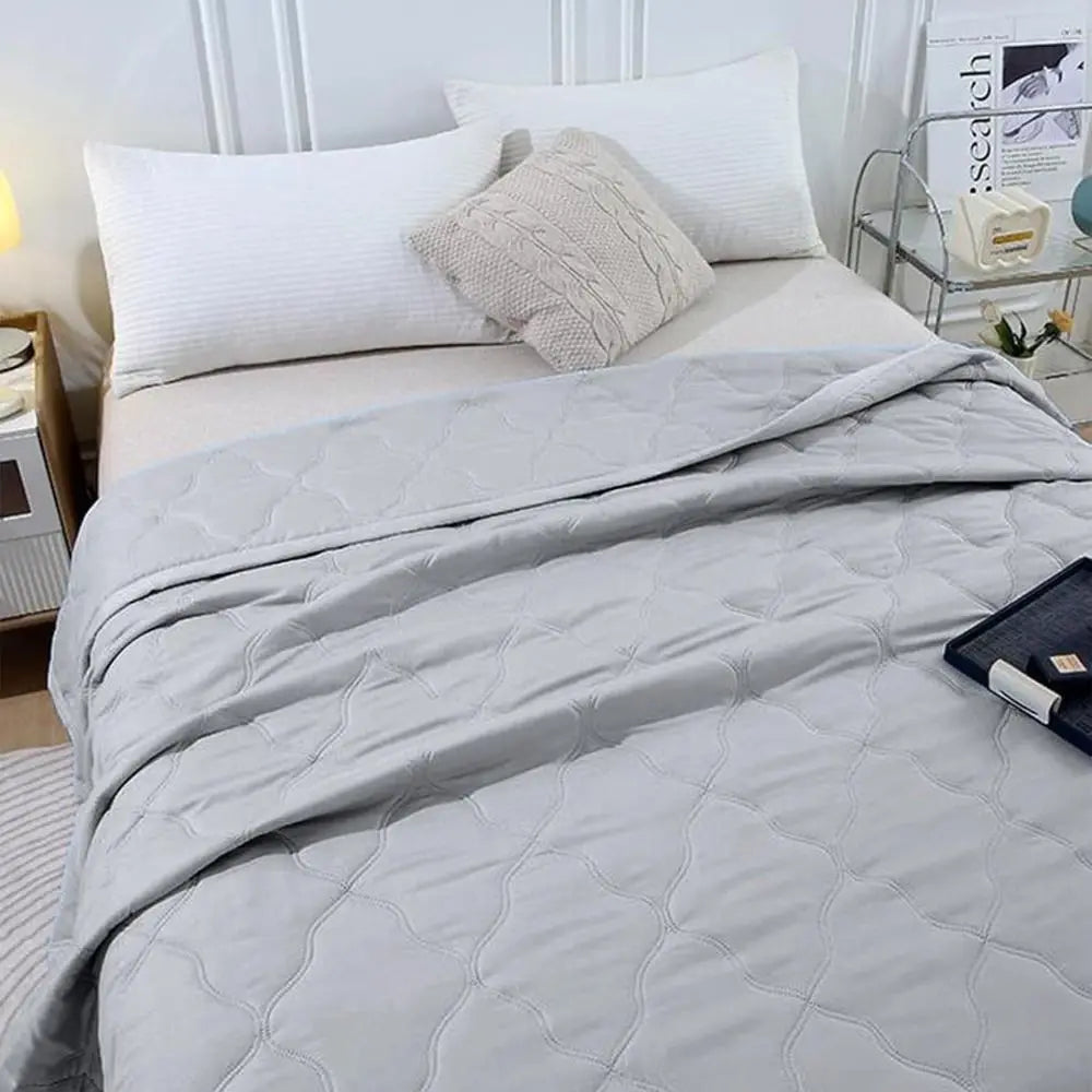 Summer Cooler Quilt Conditioning Quilt Double Sided Cold Effect Blanket Cooler Fiber Heat-dissipating Quilt Skin-Friendly Washed