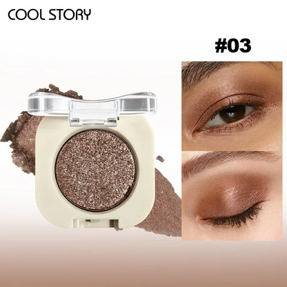 Eyeshadow Palette - Matte & Shimmer Nude Colors, Multi-Use Makeup Palette for Eyes & Face, Smooth Formula, Long Lasting Pigment