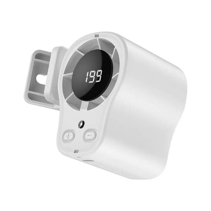 Summer Semiconductor Cooling Car Fan with LED Display USB Rechargeable Clip Portable Desk Fans 360 Rotation For Camping