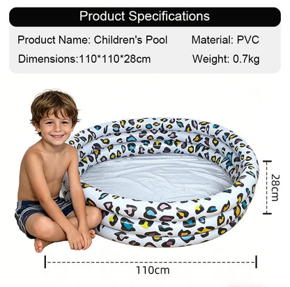 Leopard Pattern Inflatable Children's Sand Pool Outdoor Pool Indoor Ocean Ball Pool Baby Paddling Pool Pvc Swimming Pool
