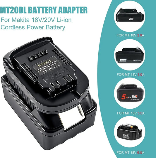 For Converting Makita Batteries To Dewalt Bl1830 Bl1860 Bl1815 Lithium-Ion Batteries for Dewalt Tools MT20DL Battery Converter
