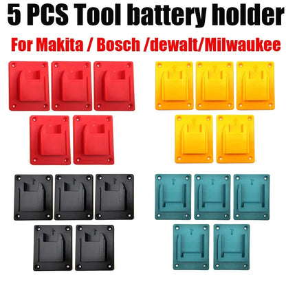 Tool Holders for Dewalt 14.4V 18V 20V Drill with 4 Mounting Nails Tool Mount Fit for Milwaukee M18 18V Tools Hanger