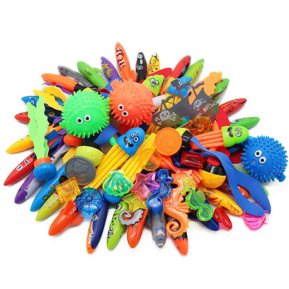 Children's Pool Diving Toy Submersible Torpedo Treasure Hunt Water Toy Swimming Training Tool Summer Outdoor water Gift Set #1