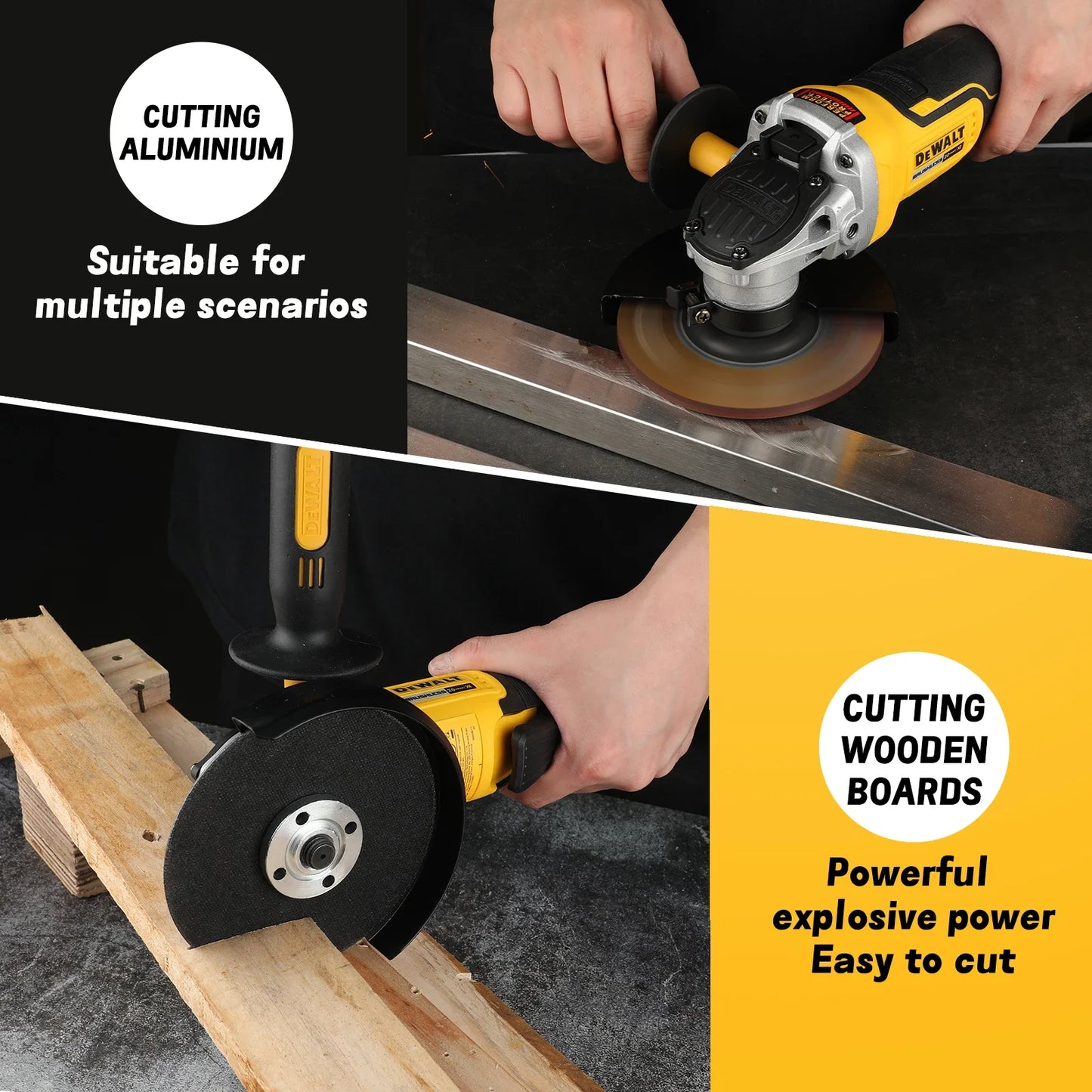 DEWALT 20V Cordless  Angle Grinder Cutting Machine Grinding Polishing Machine Electric Diamond Cutting Grinder Power Tools