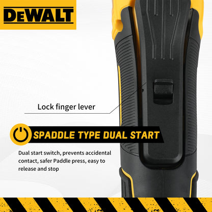 DEWALT 20V Cordless Brushless Angle Grinder,125mm 10000rpm 680W, Safety Lock & Dust Exhaust for Metal Wood Tile Cutting Grinding