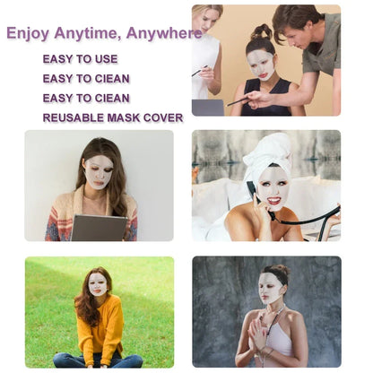 Silicone Facemask Holder Reusable Silicone Face Mask Holder for Sheet Masks Wet Locking Avoid Evaporation Skincare Beauty Tool