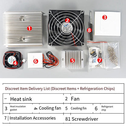 Micro-Refrigerator DIY Electronic Kit Semiconductor, Refrigeration Power Supply Mini Refrigerator-A31R
