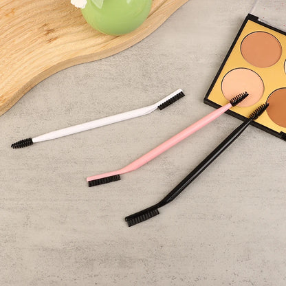 Double Headed Eyebrow Brush Eyelash Comb Eyebrow Eyelash Shaper Eye Brow Brush For Grooming Brows Reusable Makeup Tool