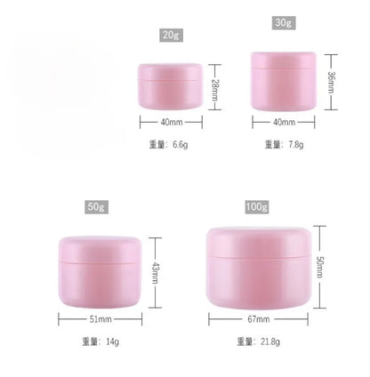 20/30/50/100g Multi-color Cream Bottle Cream Box Sample Bottle Lotion Cosmetic Container Refillable Bottles Empty Makeup Jar