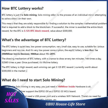 Nmminer Nerdminer V2 Lottery Miner Hashrate 1000KH/S BTC Lottery ESP32-2432S028R DROOM-Best Selling