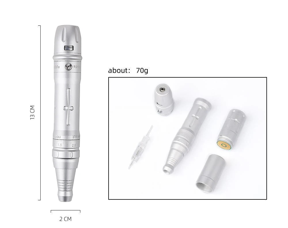 Wireless PMU Machine-Permanent Eyebrow Makeup Tattoo Machine Kit or Disposable Sterilized Tattoo Needle for Eyebrow Lip Eyeliner