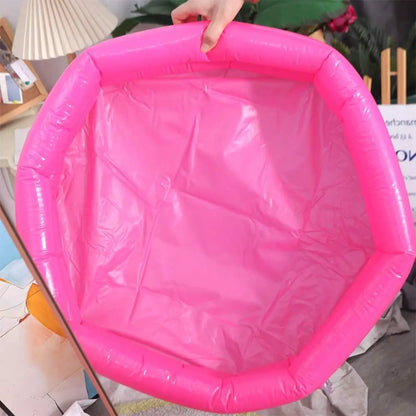Portable Summer Inflatable Swimming Pool 60cm PVC Baby Swimming Pool Round Outdoor Play Water Bathtub for Kids