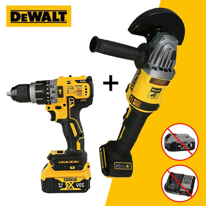 DEWALT 20V MAX XR Brushless Hammer Drill And Angle Grinder Combo Cordless Tools Kit (Tool Only)