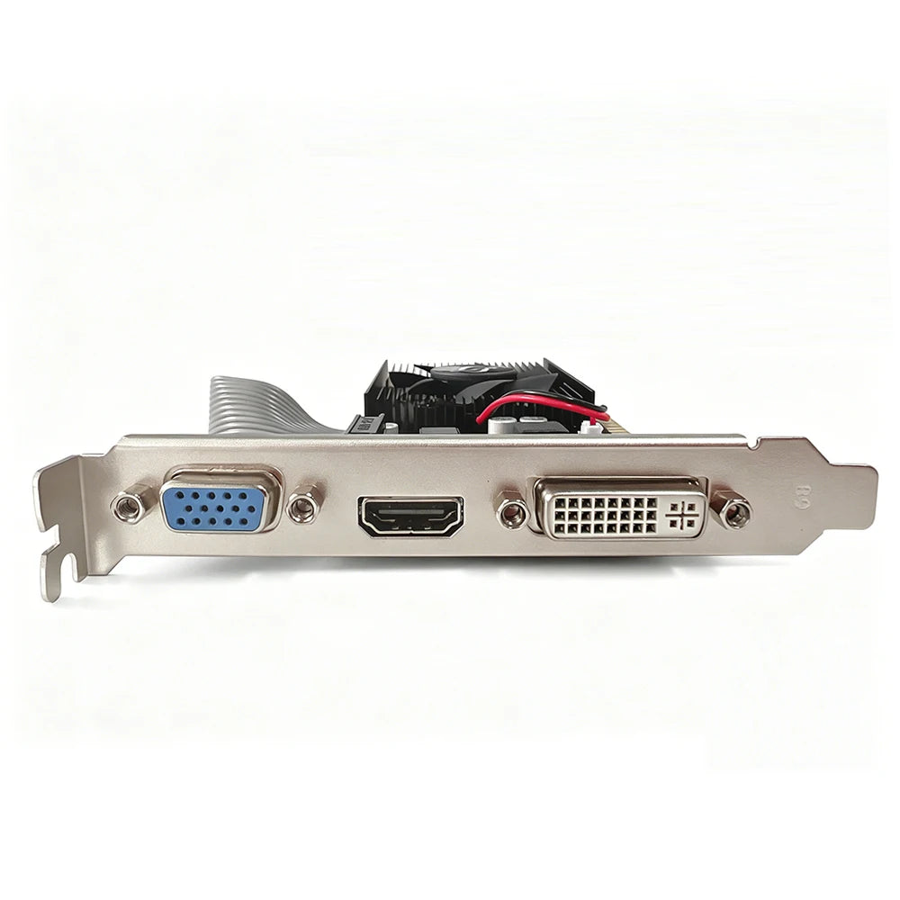 GT610 2GB DDR3 GPU 64bit PCI Express x16 Video Card HDMI DVI VGA Low Profile Graphics Card for Office PC