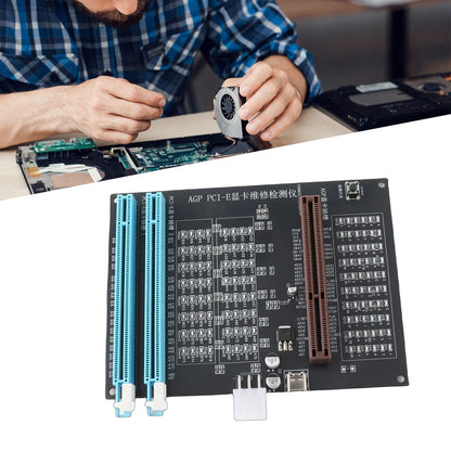 Graphics Card Tester with Light AGP PCI-E Dual Purpose Display Video Graphics Card Tester Display Video Graphics Card Tester